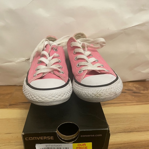 Cute Converse All Star Girls Pink Sneakers Size 12 - Picture 1 of 5